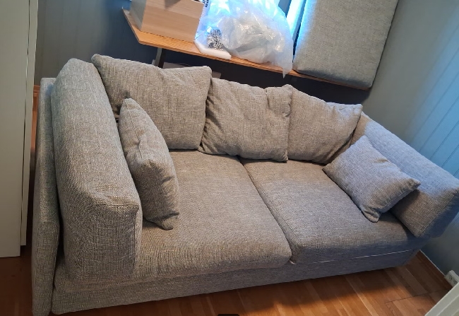 Hente og levere sofa