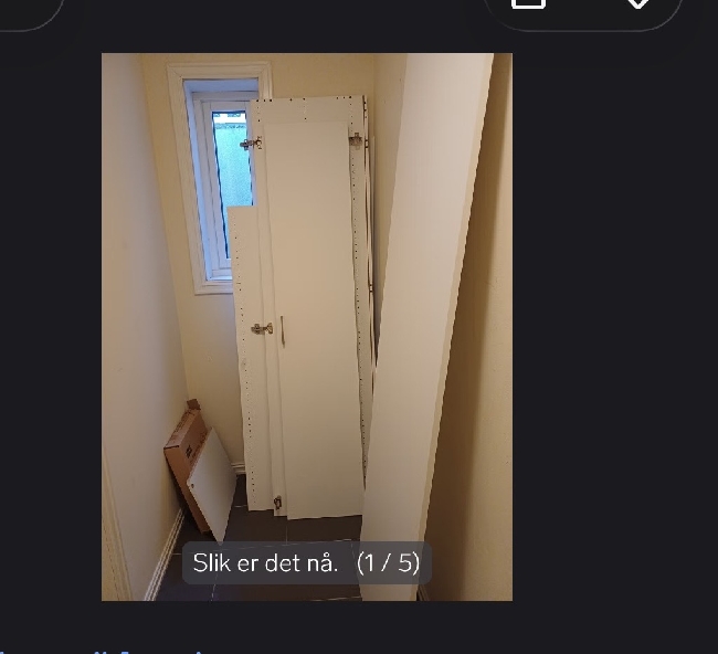 Hente og levere et demontert IKEA skap