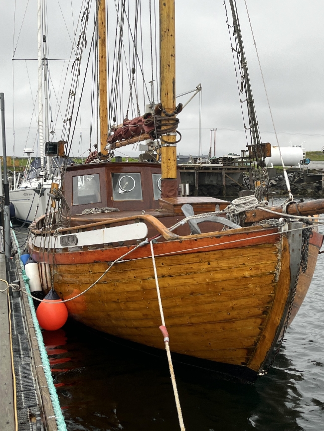 Pussing av trebåt
