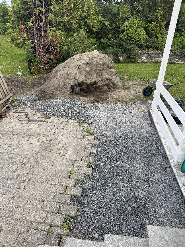 Legge tilbake belegningsstein
