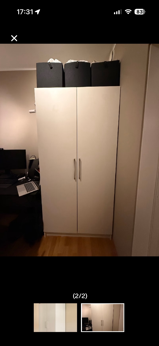 Flyttehjelp kommode og skap