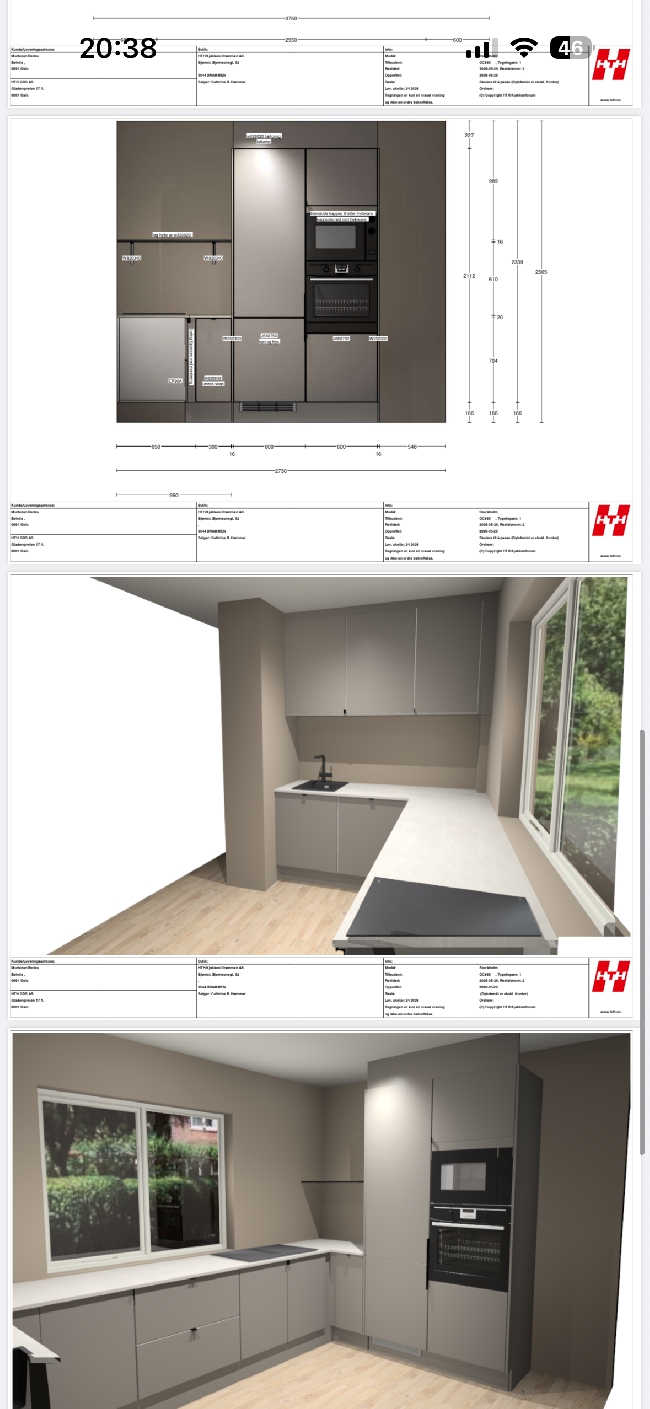 Montere HTH-kjøkken