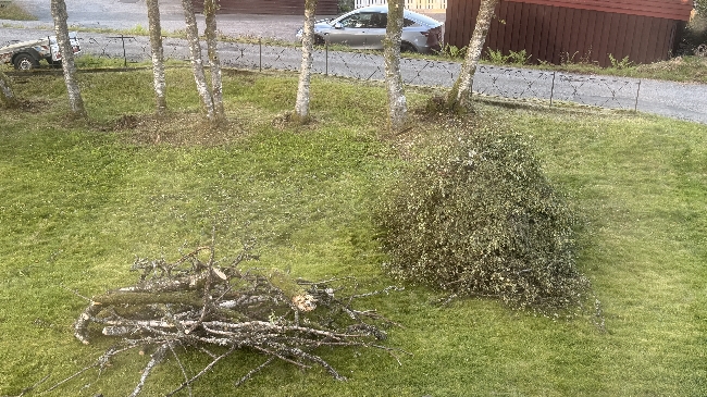 Hageavfall / greiner ønskes hentet