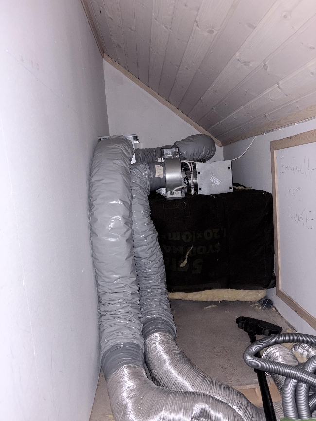 utbytte av ventilasjonsanlegget