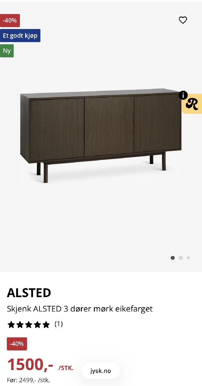 Montering av IKEA skrivebord og Jysk kommode