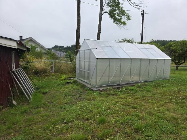 Tømme drivhus på 3x6 m2 for jord