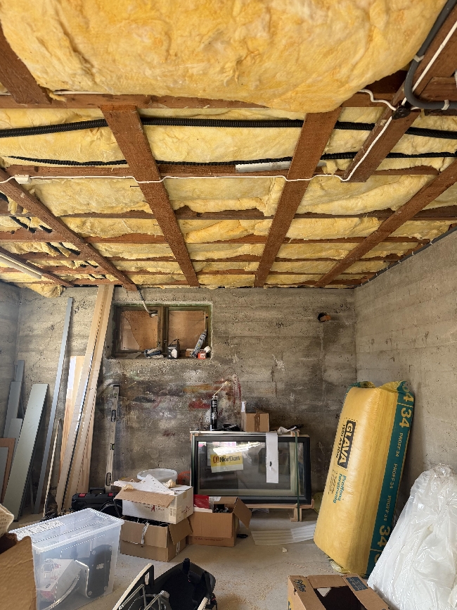 Gipse kjellerrom ca 45 m2