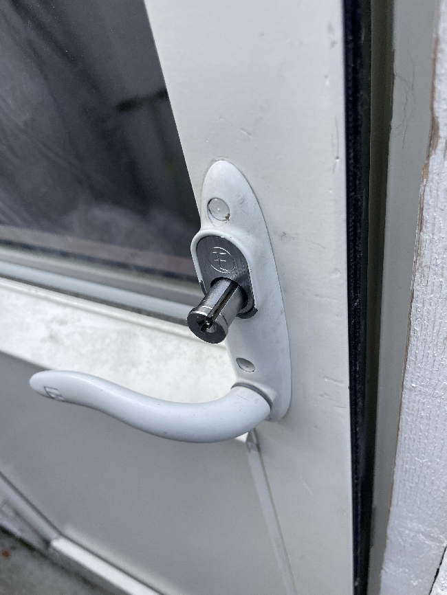 Reparasjon av låssylinder på balkongdør