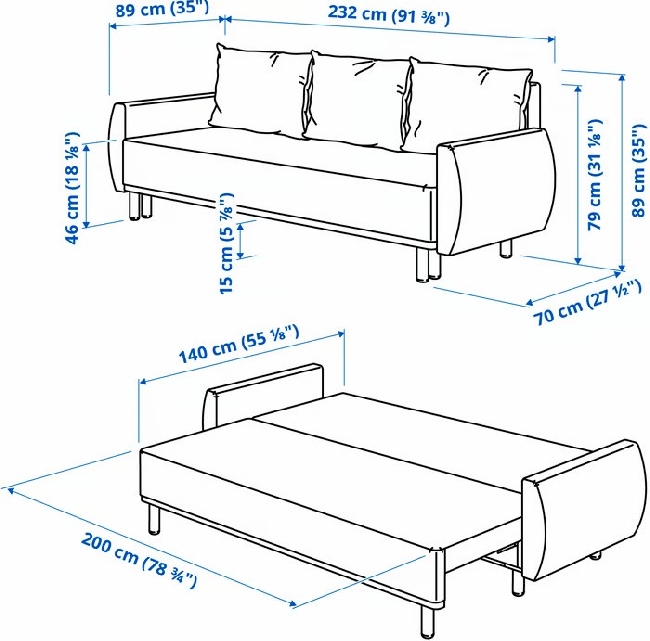 Hente sovesofa