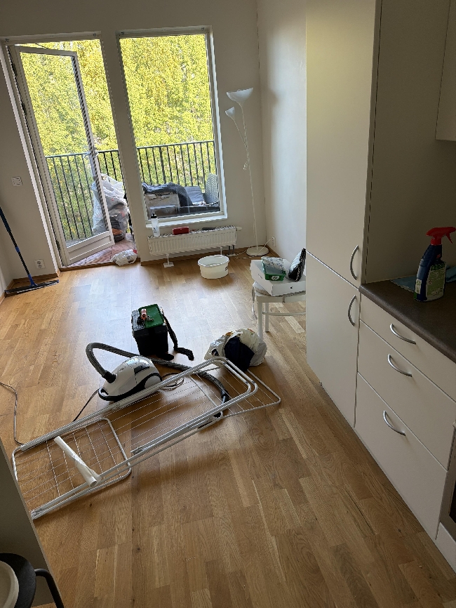 vask av roms hybel 20 m²