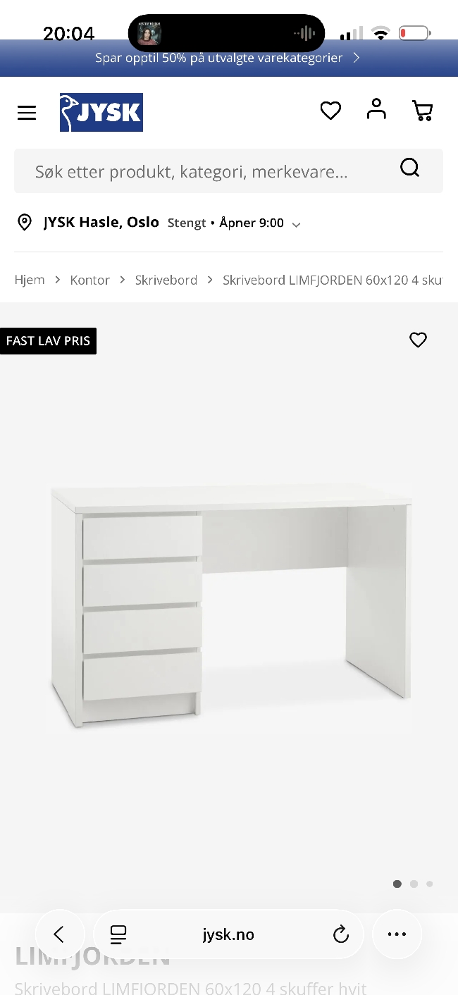 Montering av skrivebord