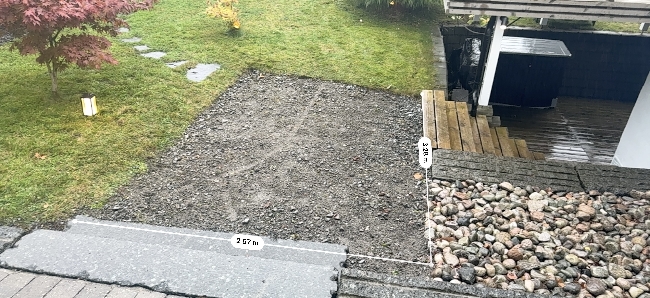 Legge belegningsstein, ca. 8 m²