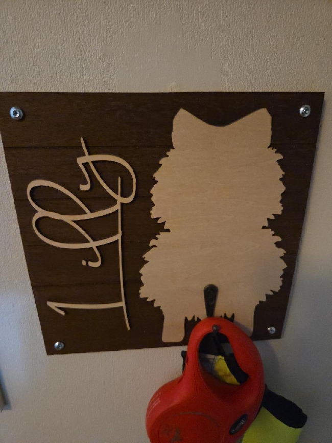 Design av navneskilt til hunden min