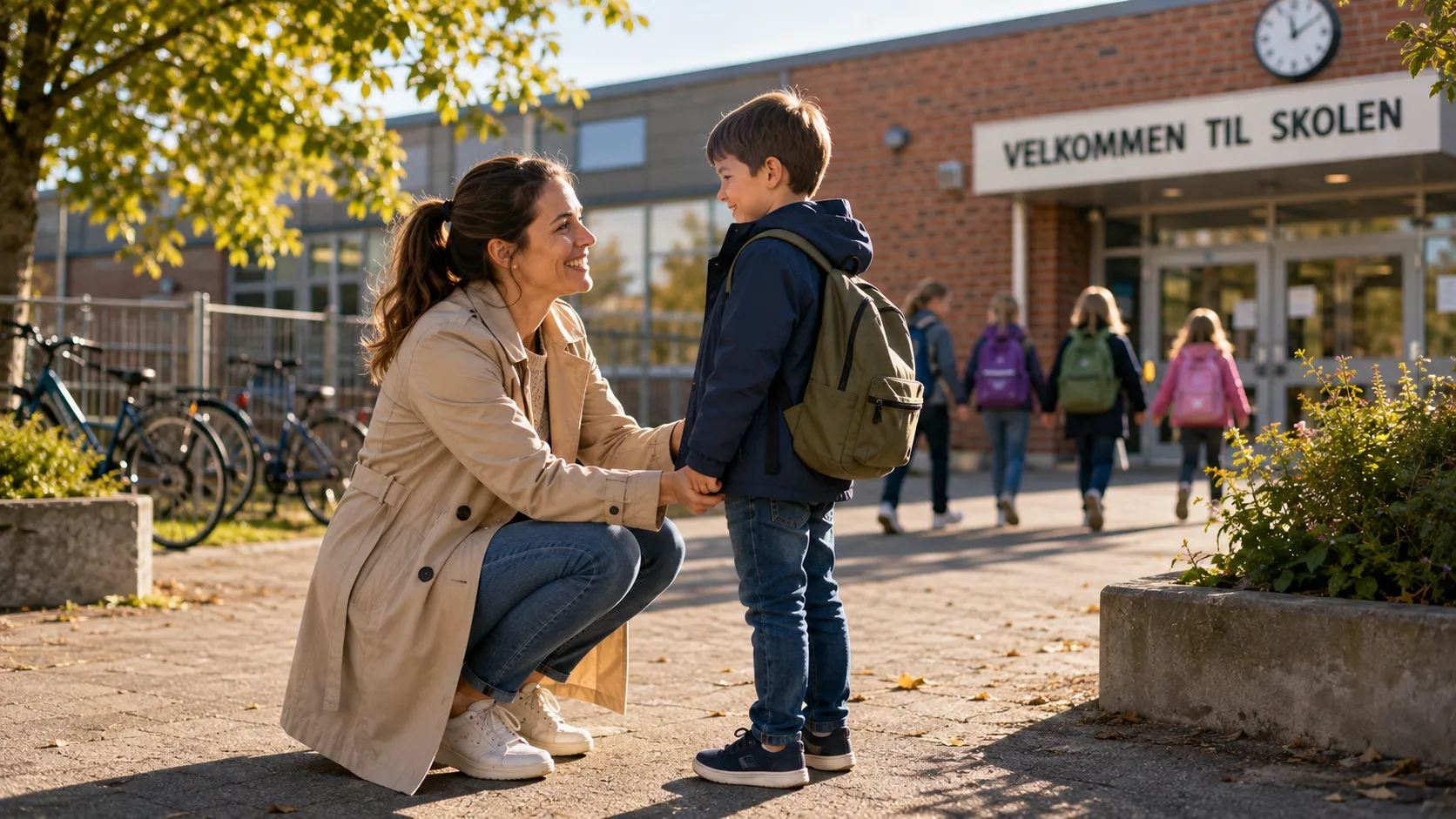 Henting på skole i Ulsteinvik