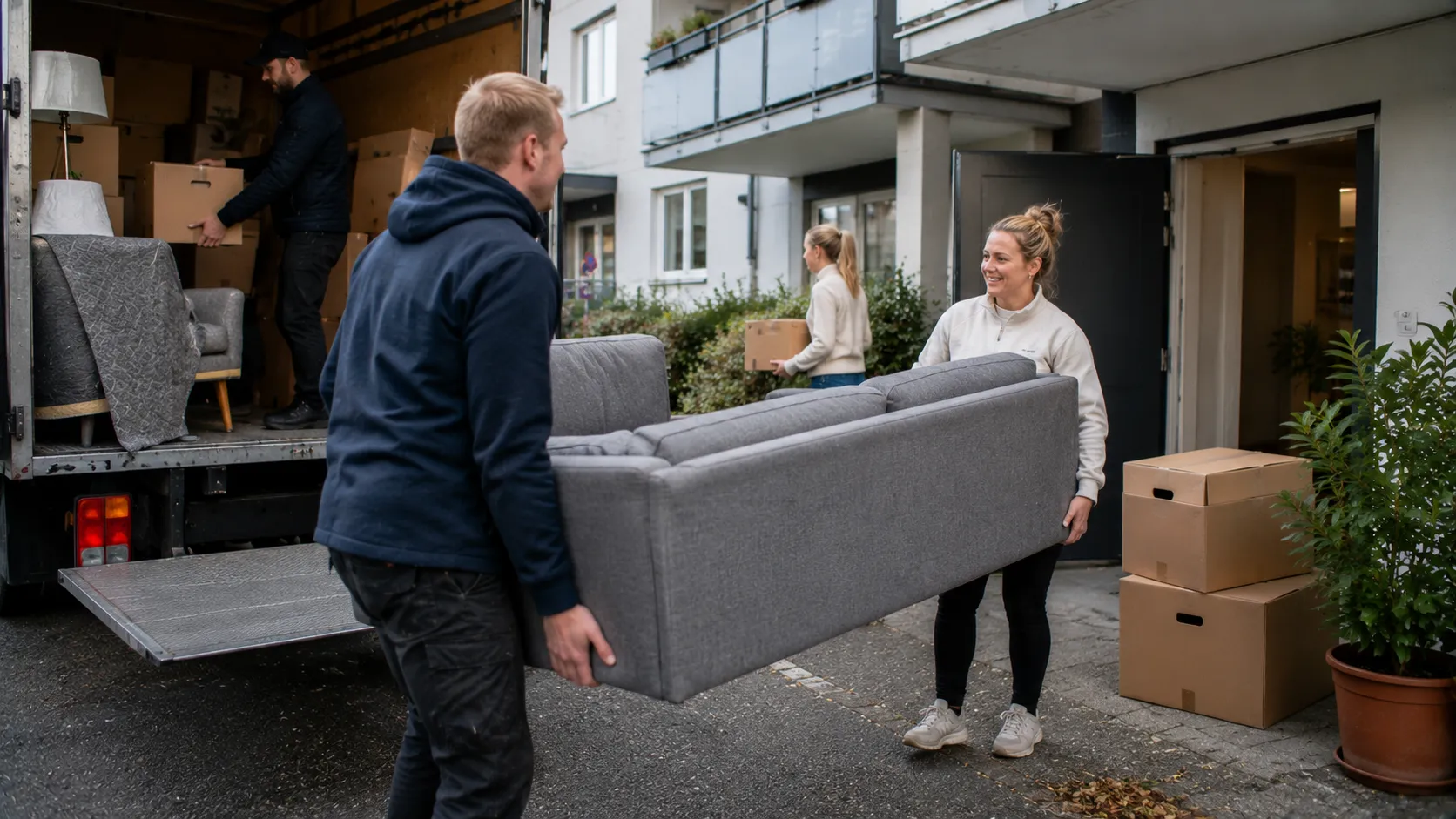 Hjelp til flytting i Oslo med bærehjelp, varebil og transport