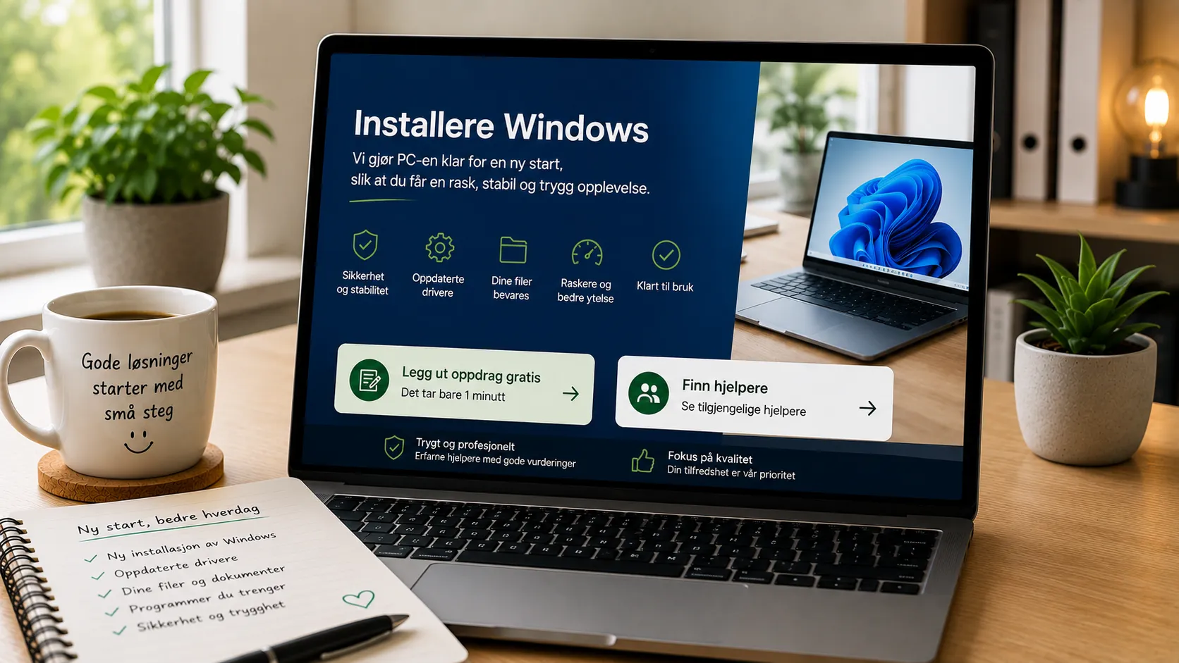 Installere Windows i Berlevaag