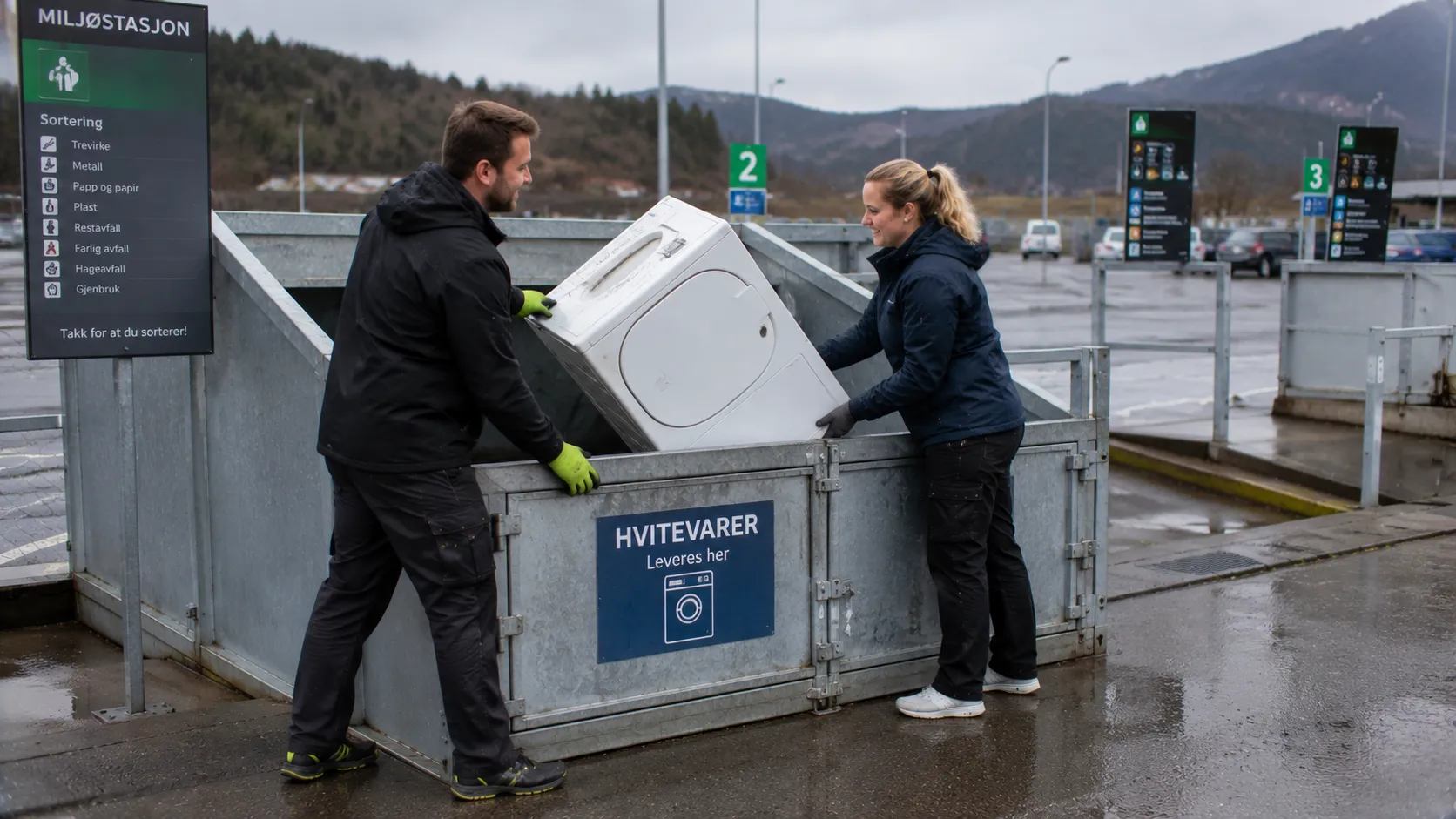 Bortkjøring av hvitevarer i Askoy med transport og bærehjelp