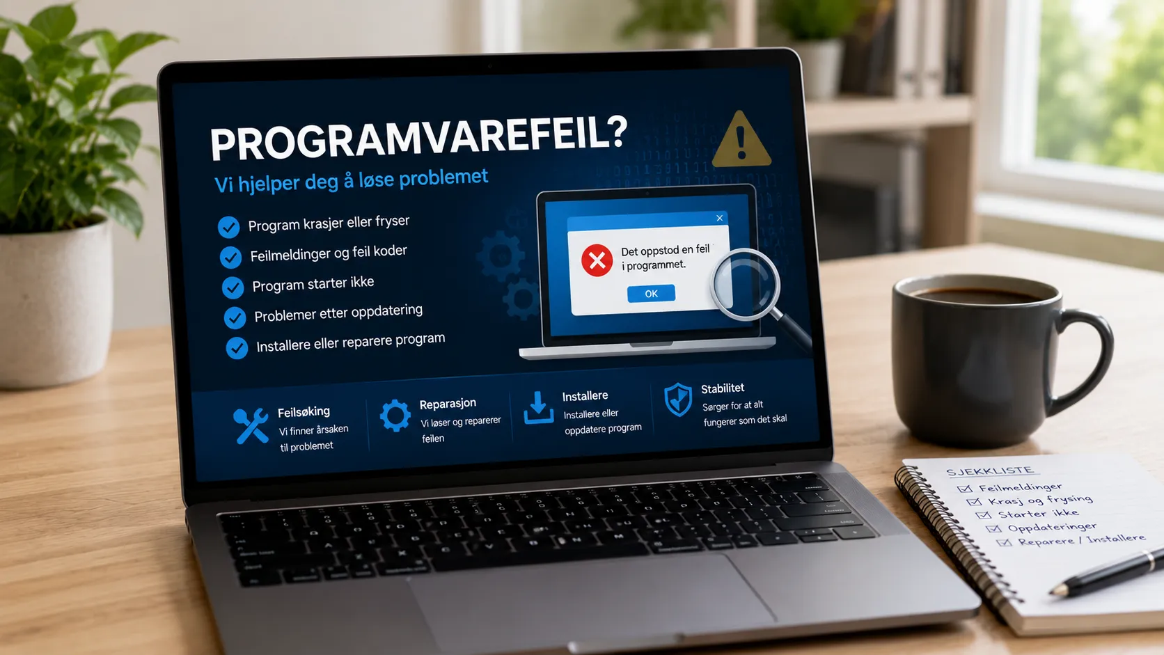 Hjelp med programvarefeil i Halden