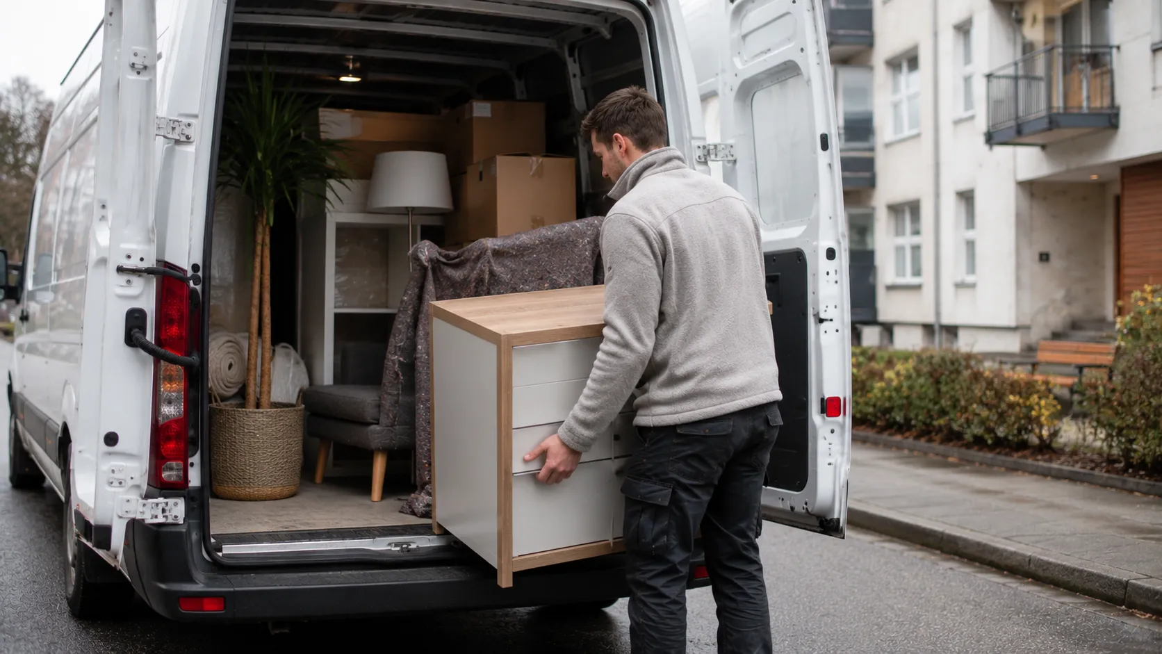Småtransport i Pris med varebil, levering og transport av møbler