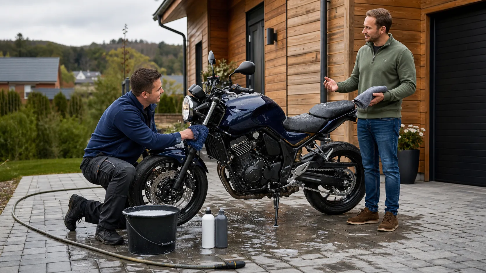 Hjelp med vask av motorsykkel i Malvik